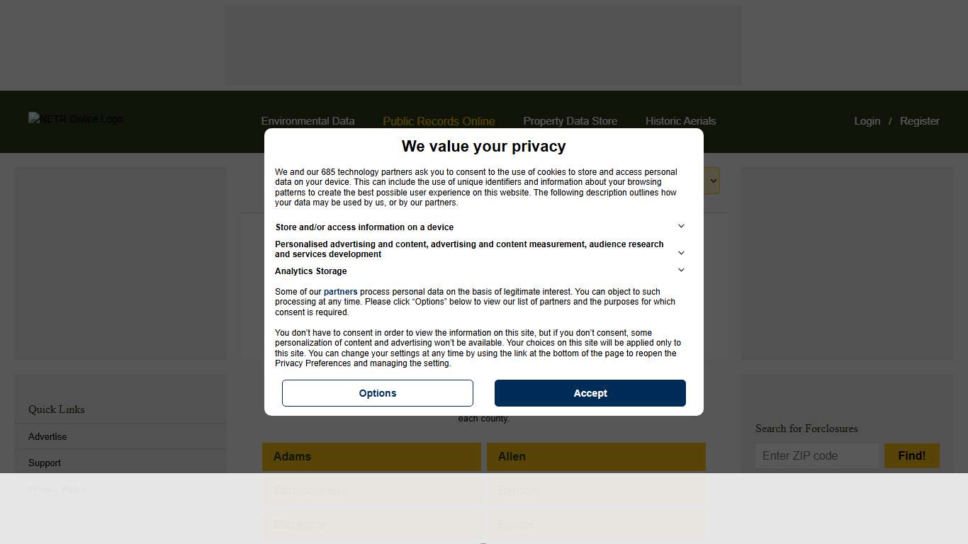 Indiana Public Records Online Directory