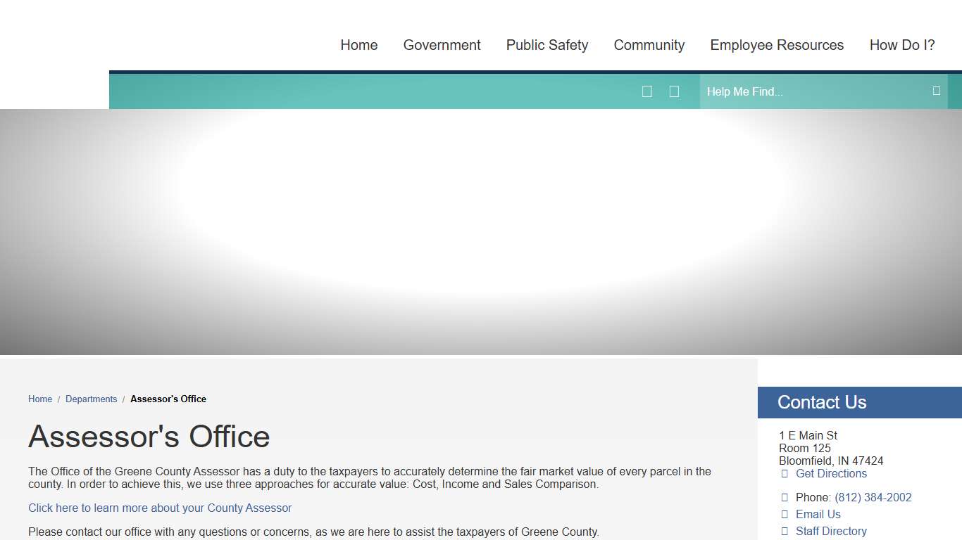 Assessor's Office / Greene County, Indiana